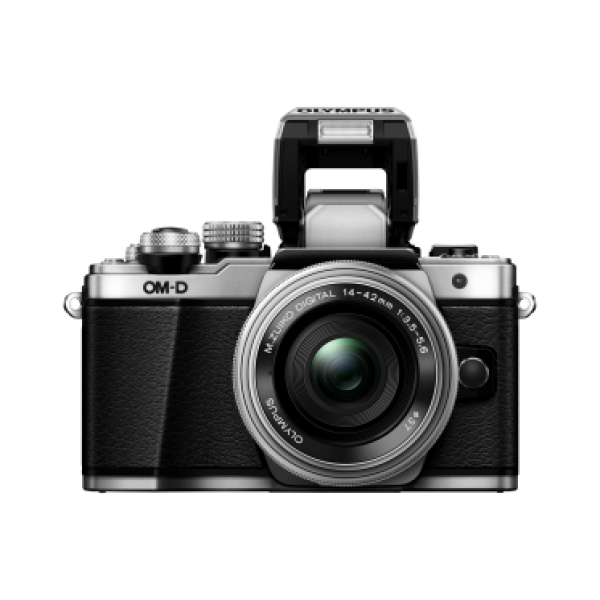 Цифровая системная фотокамера OLYMPUS E-M10 Mark II Pancake Zoom 14-42 Kit Silver/Silver